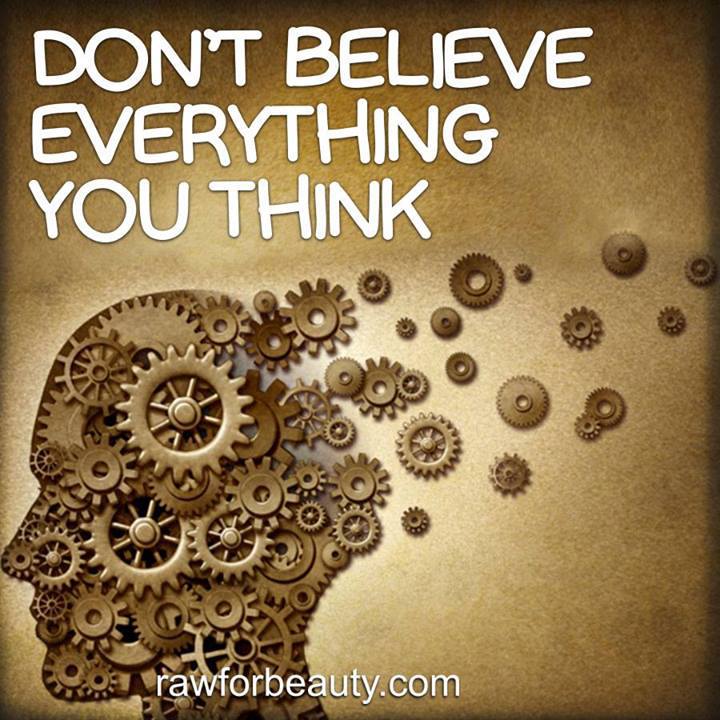 Image result for "don't believe everything you think"