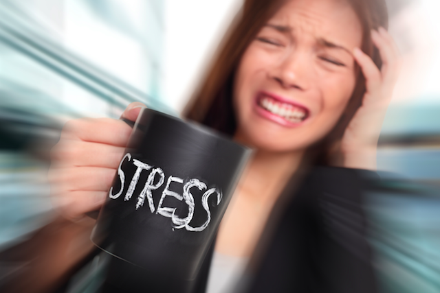 Stressed woman