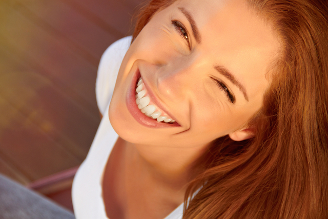 Closeup of Smiling Woman