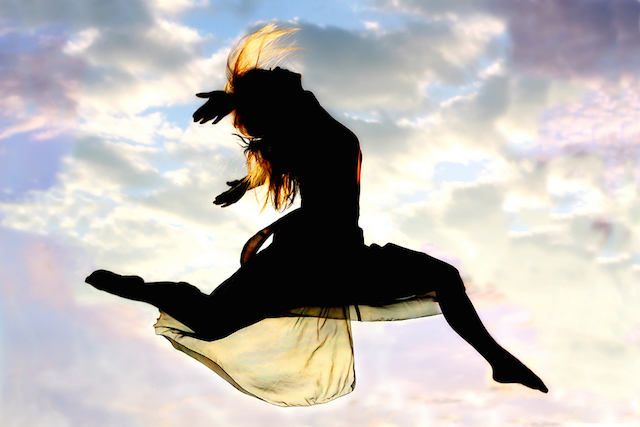 Woman Leaping