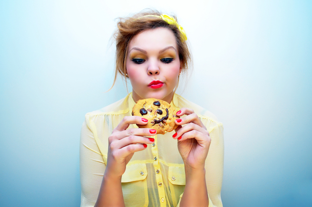 Woman with Cookie