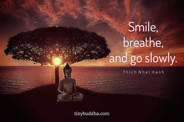 Smile, Breathe, and Go Slowly