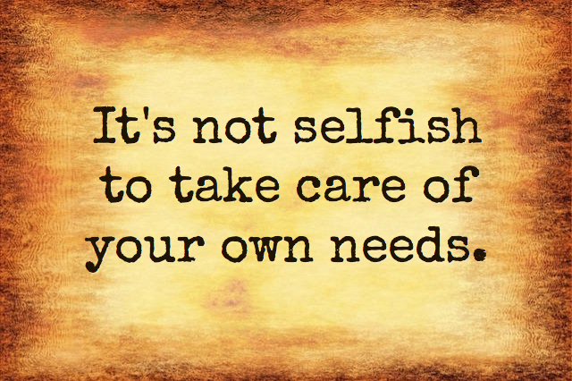 Its Not Selfish