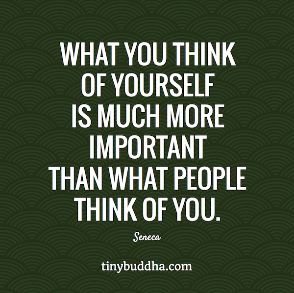 What You Think of Yourself