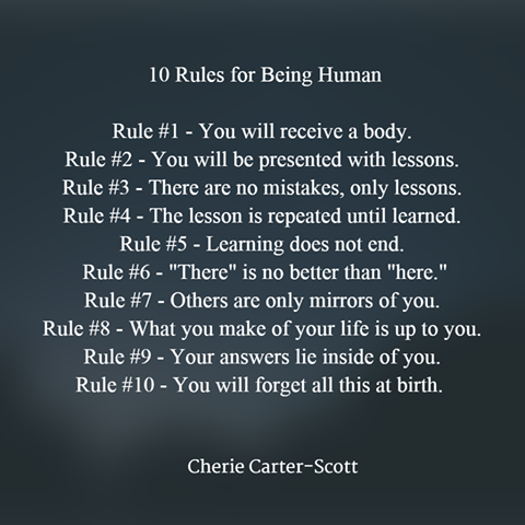 10 Rules for Being Human