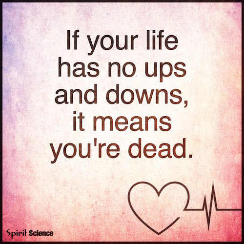 If Your Life Has No Ups and Downs