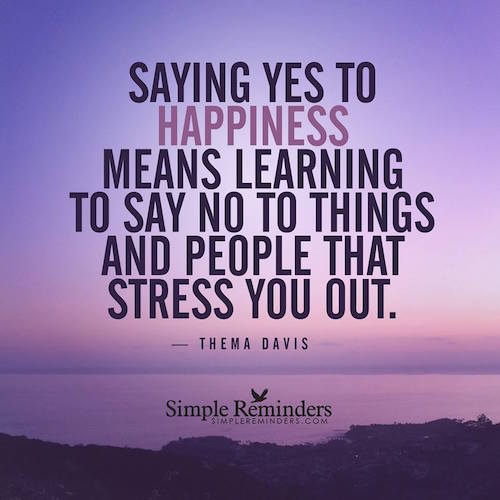Saying yes to happiness