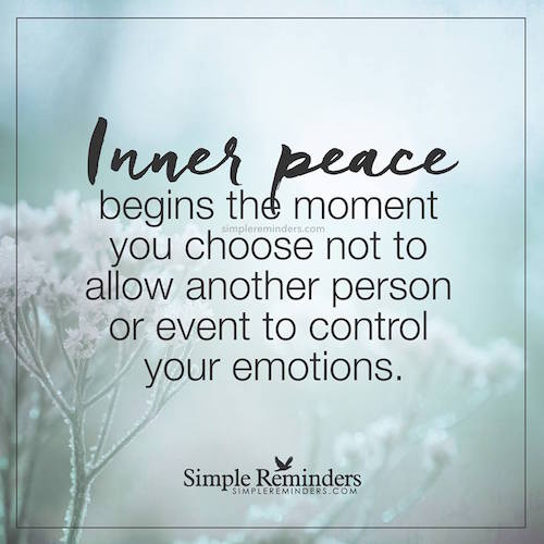 Inner peace begins