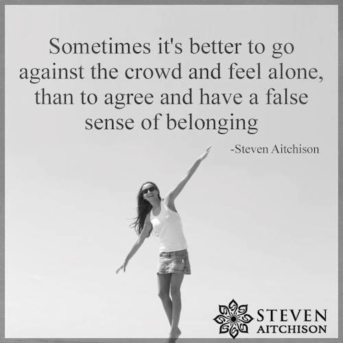 Go against the crowd