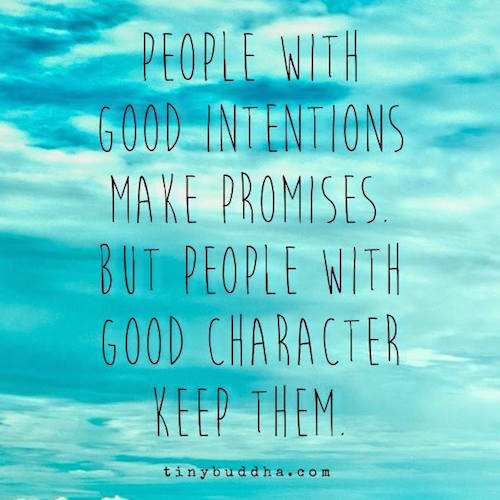 People with good intentions