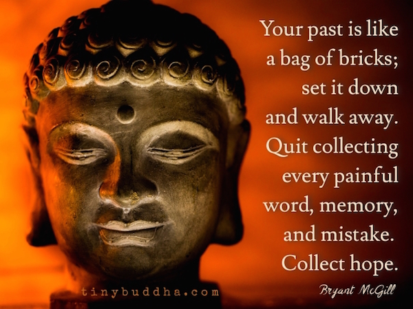 Your past is like a bag of bricks
