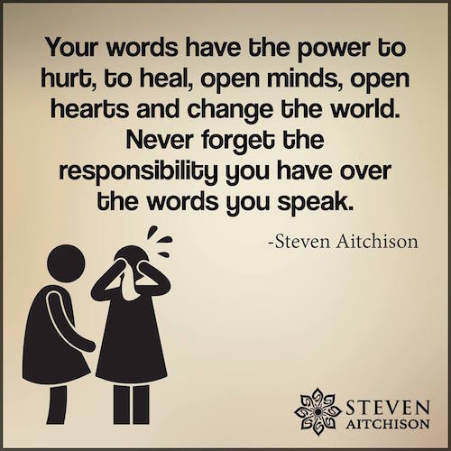 Your words