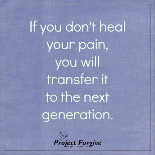 If you don't heal your pain