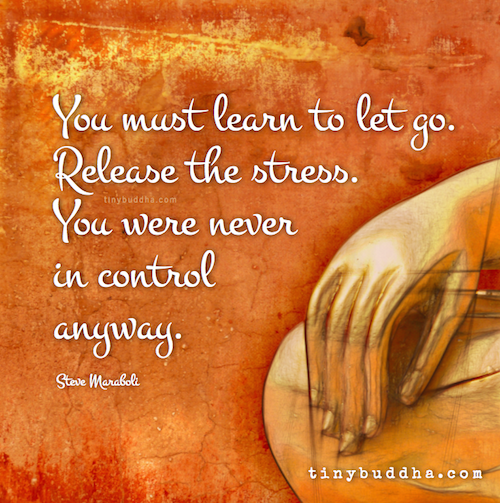 You must learn to let go