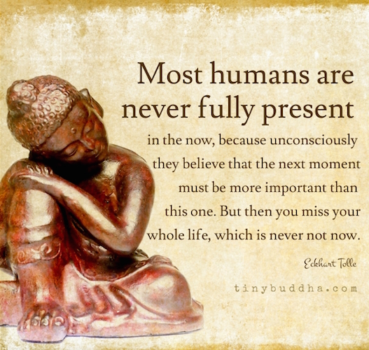 Most humans are never fully present