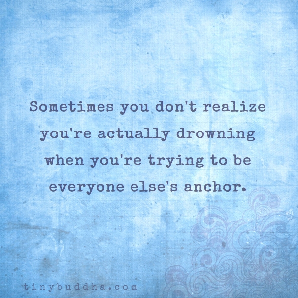 You're drowning