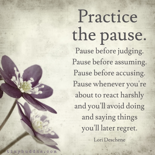 Practice the pause