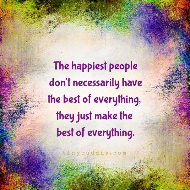 The happiest people