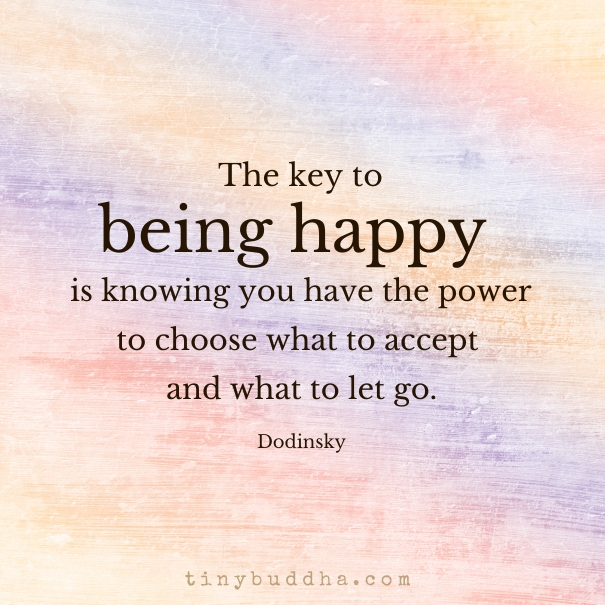 The key to being happy