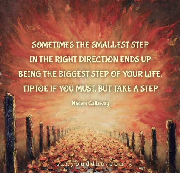 The smallest step in the right direction