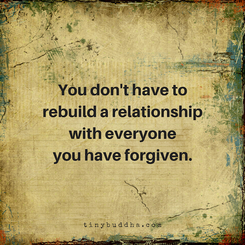Rebuild a relationship