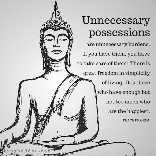 Unnecessary possessions