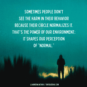 Environment Shapes Our Perception of “Normal